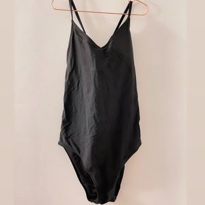 Aerie Black one piece bikini